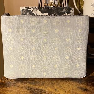 New Misty Gray MCM Crossbody Handbag